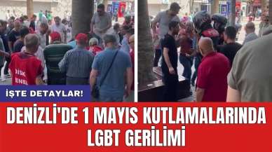 Denizli'de 1 Mayıs kutlamalarında LGBT gerilimi