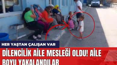 Dilencilik aile mesleği oldu! Aile boyu yakalandılar