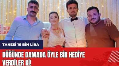 Adana'da düğünde damada öyle bir hediye verdiler ki! Tanesi 16 bin lira