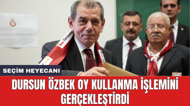 Dursun Özbek oy kullanma işlemini gerçekleştirdi