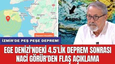 Ege Denizi'ndeki 4.5'lik deprem sonrası Naci Görür'den flaş açıklama