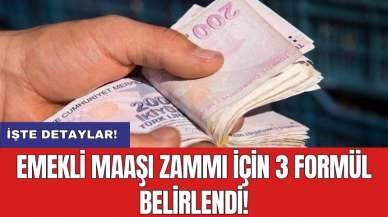 Emekli maaşı zammı için 3 formül belirlendi!