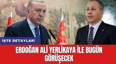 Erdoğan Ali Yerlikaya ile bugün görüşecek