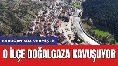 Erdoğan söz vermişti! O ilçe doğalgaza kavuşuyor