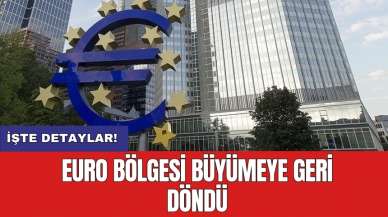 Euro bölgesi büyümeye geri döndü