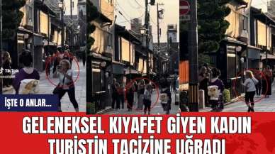 Geleneksel kıyafet giyen kadın, turistin tac*ine uğradı