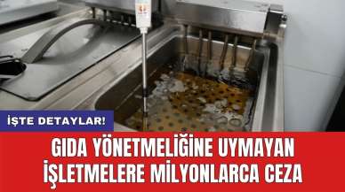 Gıda yönetmeliğine uymayan işletmelere milyonlarca ceza