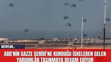 ABD'nin Gazze Şeridi'ne Kurduğu İskeleden Gelen Yardımlar Taşınmaya Devam Ediyor