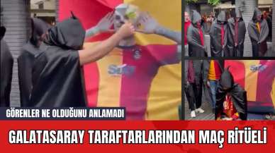 Galatasaray Taraftarlarından Maç Ritüeli! Görenler Ne Olduğunu Anlamadı