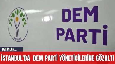 İstanbul'da  DEM Parti Yöneticilerine Gözaltı