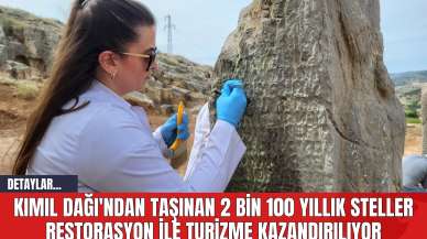 Kımıl Dağı'ndan Taşınan 2 Bin 100 Yıllık Steller Restorasyon İle Turizme Kazandırılıyor