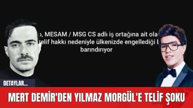 Mert Demir'den Yılmaz Morgül'e Telif Şoku