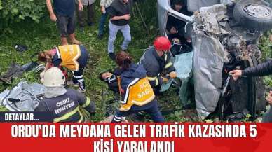 Ordu'da Meydana Gelen Trafik Kazasında 5 Kişi Yaralandı