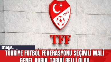 Türkiye Futbol Federasyonu Seçimli Mali Genel Kurul Tarihi Belli Oldu