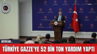 Türkiye Gazze'ye 52 Bin Ton Yardım Yaptı