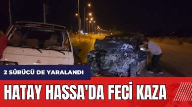 Hatay Hassa'da feci kaza: 2 yaralı