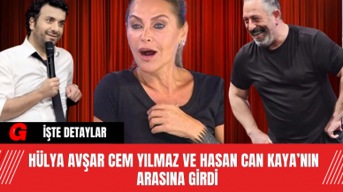 Hülya Avşar Cem Yılmaz ve Hasan Can Kaya’nın Arasına Girdi