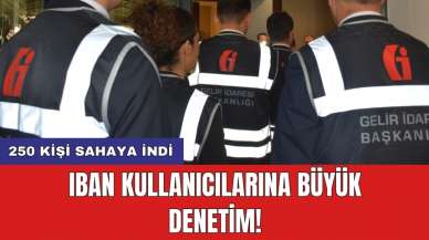 IBAN kullanıcılarına büyük denetim! 250 kişi sahaya indi