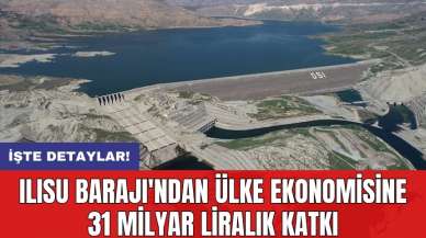 Ilısu Barajı'ndan ülke ekonomisine 31 milyar liralık katkı