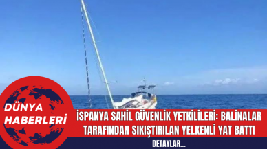 İspanya Sahil Güvenlik Yetkilileri: Balinalar Tarafından Sıkıştırılan Yelkenli Yat Battı