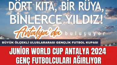 Junior World Cup Antalya 2024 genç futbolcuları ağırlıyor