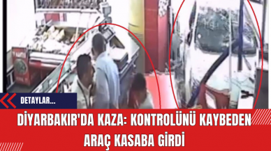 Diyarbakır'da Kaza: Kontrolünü Kaybeden Araç Kasaba Girdi