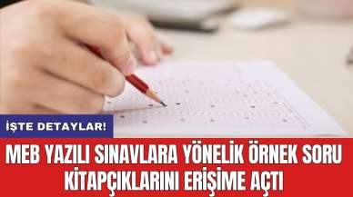 MEB yazılı sınavlara yönelik örnek soru kitapçıklarını erişime açtı