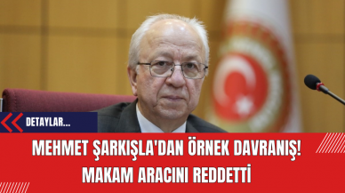 Mehmet Şarkışla'dan Örnek Davranış! Makam Aracını Reddetti