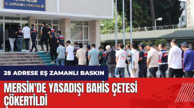 Mersin'de yasadışı bahis çetesi çökertildi