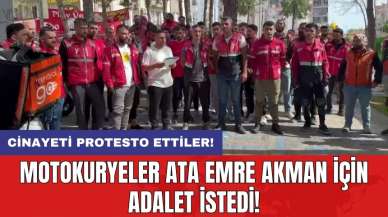 Motokuryeler Ata Emre Akman için adalet istedi! C*nayeti protesto ettiler!