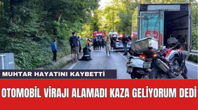 Otomobil Virajı Alamadı! Mahalle Muhtarı Hayatını Kaybetti