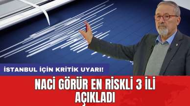 Naci Görür en riskli 3 ili açıkladı: İstanbul için kritik uyarı!