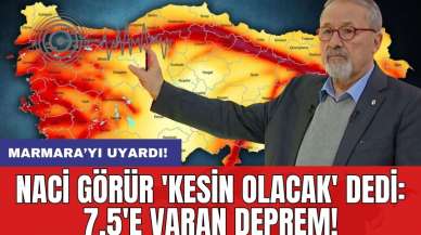 Naci Görür 'kesin olacak' dedi: 7,5'e varan deprem!