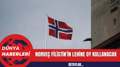 Norveç Filistin'in lehine oy kullanacak