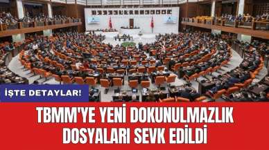 TBMM'ye yeni dokunulmazlık dosyaları sevk edildi