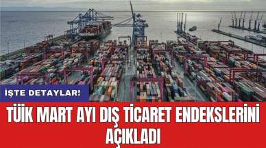 TÜİK mart ayı dış ticaret endekslerini açıkladı