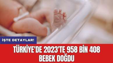 Türkiye'de 2023'te 958 bin 408 bebek doğdu