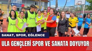 Ula gençleri spor ve sanata doyuyor