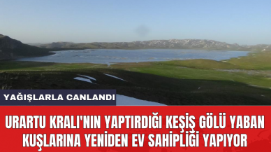 Urartu Kralı'nın yaptırdığı Keşiş Gölü yaban kuşlarına yeniden ev sahipliği yapıyor