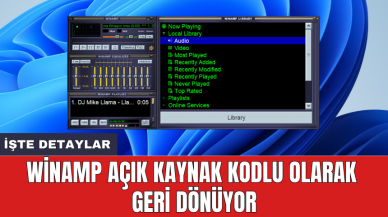 Winamp açık kaynak kodlu olarak geri dönüyor