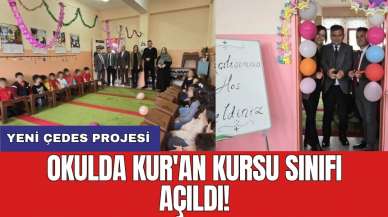 Yeni ÇEDES projesi: Okulda Kur'an kursu sınıfı açıldı!