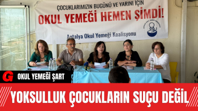 Yoksulluk Çocukların Suçu Değil