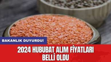 2024 hububat alım fiyatları belli oldu