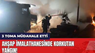 Adana'da ahşap imalathanesinde korkutan yangın! 3 TOMA müdahale etti