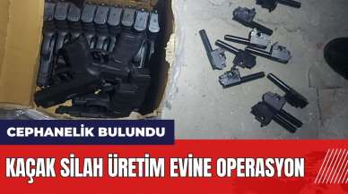 Adana'da kaçak silah üretim evine operasyon! Cephanelik bulundu