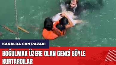 Adana’da sulama kanalında can pazarı! Boğulmak üzere olan genci böyle kurtardılar