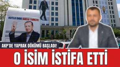 AKP'de yaprak dökümü başladı! O isim istifa etti