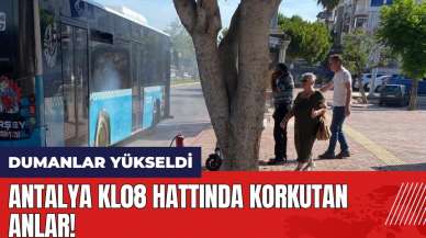 Antalya KL08 hattında korkutan anlar! Bir anda dumanlar yükseldi