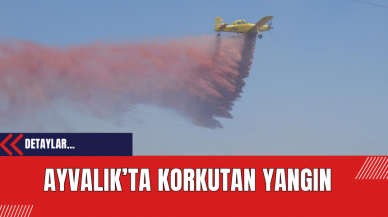 Ayvalık’ta Korkutan Yangın