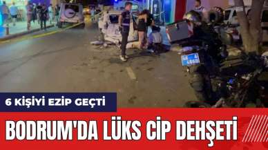 Bodrum'da lüks cip dehşeti! Kalabalığın arasına daldı: 6 Yaralı